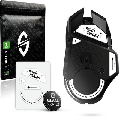 RUSH Glas Mausfüße (1x Set) für Logitech G502 Lightspeed - Skates, Glides