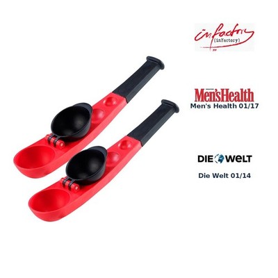 infactory 2er-Set wurfstarke Einhand-Wasserbomben- & Schneeball-Schleudern