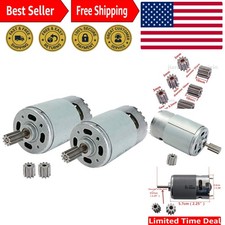 Complete Gear & Motor Set - 2 Pcs RS550 12V 40000 RPM for RC Toy Replacement