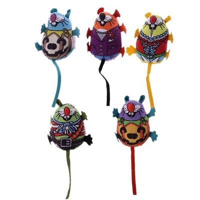 Squeak Mouse Toy Cats Colored Play-Catch for Indoor Kittens Cats