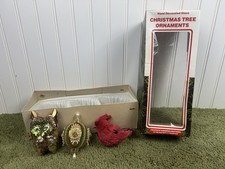 Vintage Kmart Romanian Hand Blown Glass Christmas Ornaments. Set Of 3 1990’s