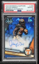 2023 Bowman U Chrome Sapphire Edition Prospect Jaylen Wright PSA 10 Auto 3hd