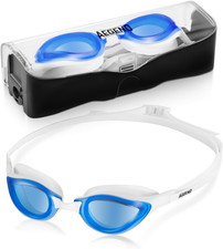 Adult Swim Goggles,Anti-Fog Mirrored Swimming Goggles for Competition,No Leak,UV
