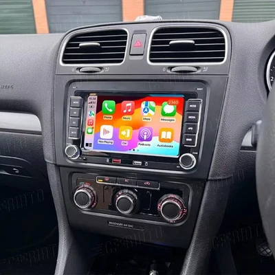 7" Apple Carplay Android 15 Autoradio GPS Navi Für 2 DIN VW GOLF 5 6 Passat Polo - Bild 1 von 4