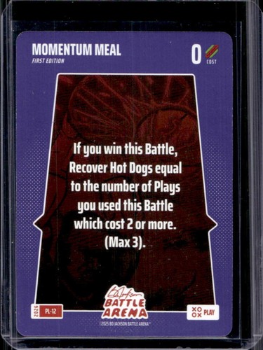 2026 Bo Jackson Battle Arena Griffey Momentum Meal Plays #PL-12
