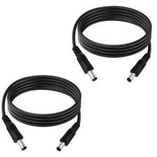 6.5FT DC Power Extension Cable 5.5mm x 2.5mm 12V Connector 18AWG Male to Male...