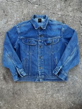 Vtg 70s 80s USA Rare Lee M.R Riders Denim Trucker Jacket Men