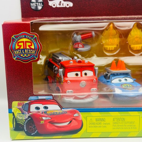Disney Pixar Cars - NEON RACE & RESCUE 4-PACK RED, SARGE, SALLY - 1:55 Diecast - Bild 2 von 5