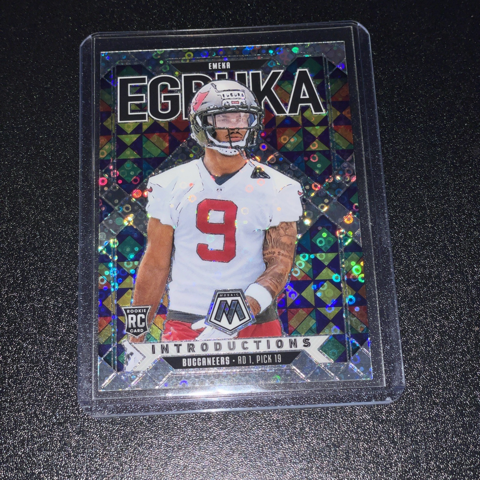 2025 Panini Mosaic Football - Emeka Egbuka Introductions Silver No Huddle #1