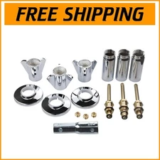 Sayco Tub/Shower 3-Handle Rebuild Kit - Sleek Chrome Design, Effortless Repair