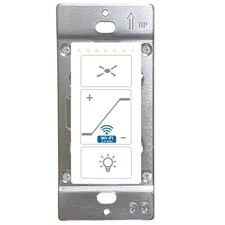 Smart Wi-Fi Ceiling Fan Control & Dimmer Wall Switch, 2.4Ghz Single Pole Wi-F...