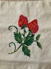 Vintage Antique look Lace Cross Stitch Panel Strawberry embroidery — photo 7