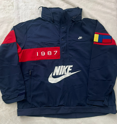 Nike 1987 NSW Archives Anorak Jacket XL Hooded Navy Red Retro