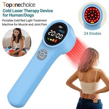 1760mW LLLT Portable Cold Laser Therapy Red Light Treatment for Pain Relief Blue