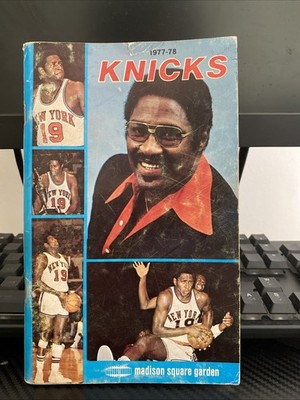 1977-78 NEW YORK KNICKS MEDIA GUIDE YEARBOOK 1977 1978 / Poor Cond