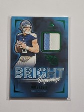 2024 Luminance Will Levis #BB-WLS Bright Beginnings Prime Green #/25 Titans