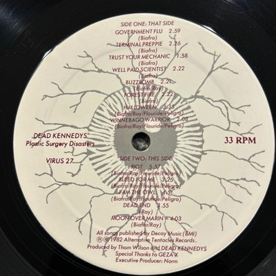 Dead Kennedys - Plastic Surgery Disasters LP - Alternative