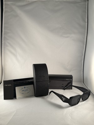 Prada PR17WS 1AB5S049 Women's Sunglasses 49 mm Black / Dark Grey Lens