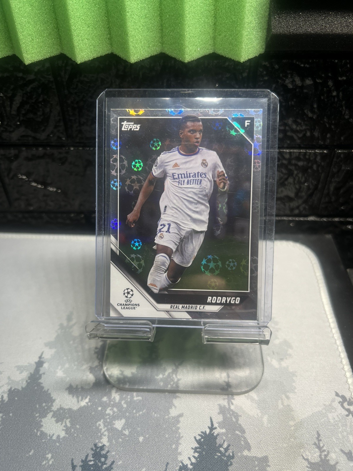 2022 RODRYGO Topps #94 UEFA Champions League Starball Foil (NM) Real Madrid