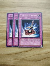 Yu-gi-oh - Lightforce Sword 3x - Full Playset Of Cards Yu-gi-oh - Lightforce Sword 3x - Full Playset Of Cards