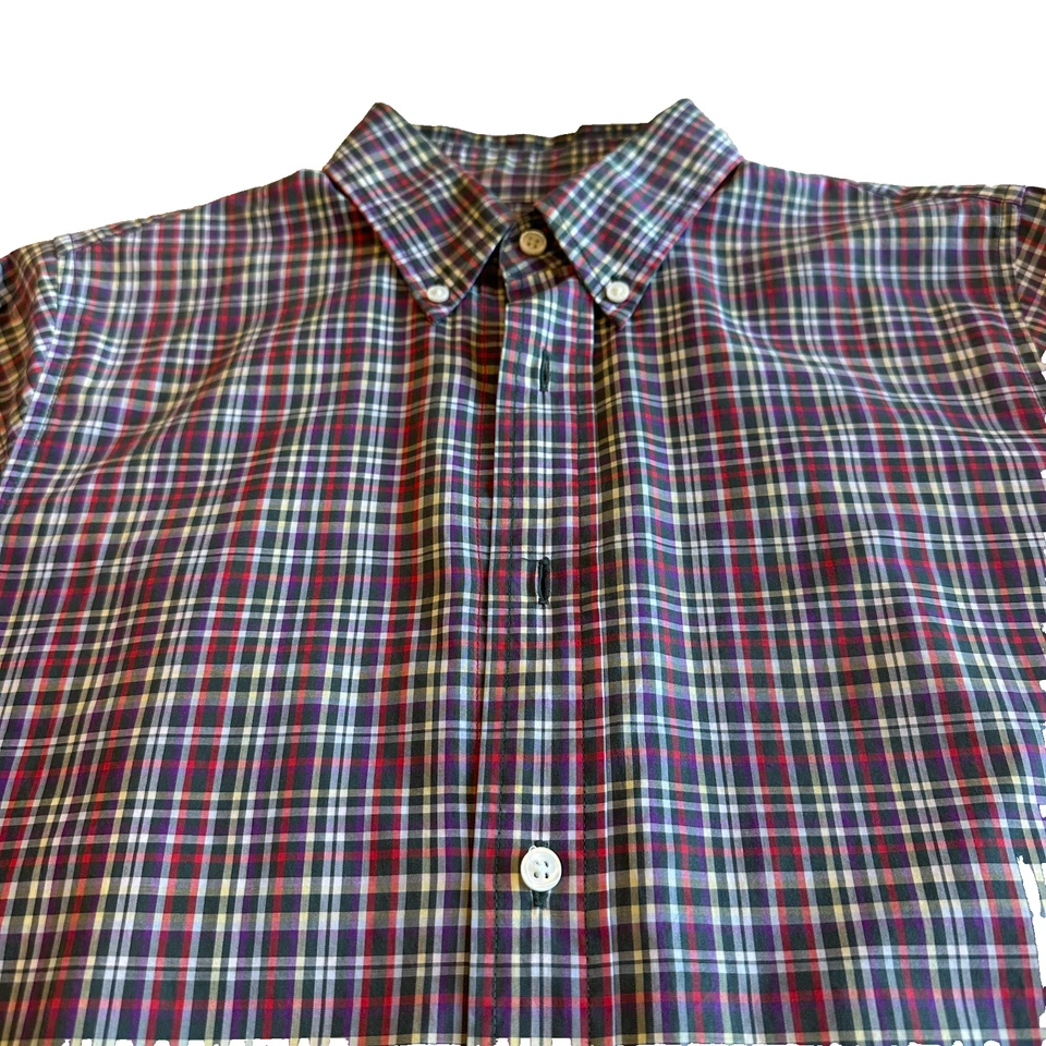 Jack Spade Multi-Color Plaid Button-Down Men's Shirt, 100% Cotton, SMALL, Mint - Image 2 of 4