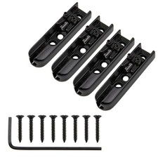 4Pcs Bass Guitar Bridge Individual Bass Bridge Tailpiece Single String Bass B...