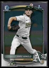 Jamie Arnold 1st Prospect Chrome 2025 Bowman Draft #BDC-30 Athletics
