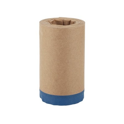 Pre-Taped Masking Paper 1500x20cm / 49.21ftx7.87'' 1 Pc Brown Blue