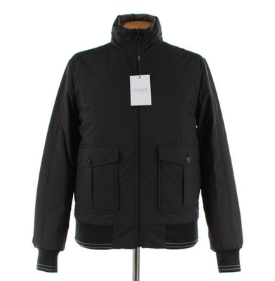 Cardinal of Canada NWT Reversible Hooded Bomber Jacket Size S US In Black/Taupe