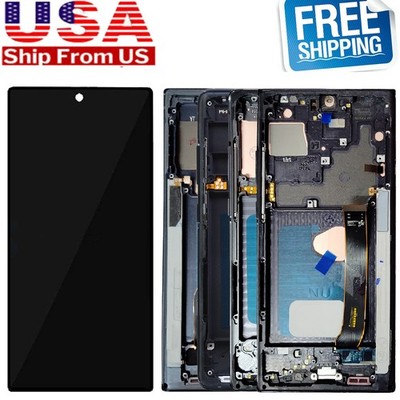 OLED Display Touch Screen w/Frame For Samsung S21/S22/S23/Note 20 Ultra Note 10+