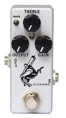 YMUZE Moskyaudio Mini Silver Horse Effect Pedal Overdrive Pedal for... Fast Ship