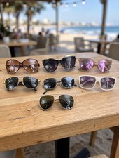 Lot of 7 Used Unbranded Mixed Sunglasses Fair-Good Condition As-Is No Cases