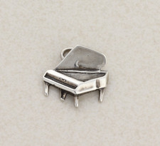 Ciondolo o ciondolo pianoforte in argento sterling 5/8" x 3/4" pollici
