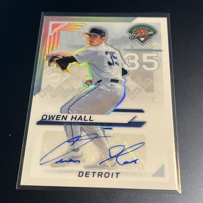 2025 Panini Prospect Edition Owen Hall SILVER HOLO PRIZM AUTO #90 (CL8)
