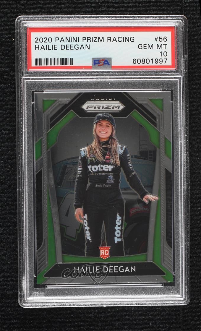 2020 Panini Prizm Hailie Deegan #56 PSA 10 GEM MT view 1