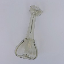 Antike Glasflasche 19. Jh. m&ouml;glicherweise Kluk Kluk Kuttrolf mundgeblasen
