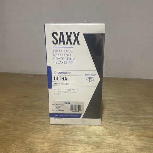 Saxx Black Ultra Brief Size XL
