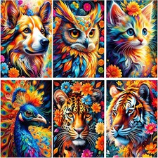 UiSdfuy 6 Pack Animal Diamond Art Kits for Adults,