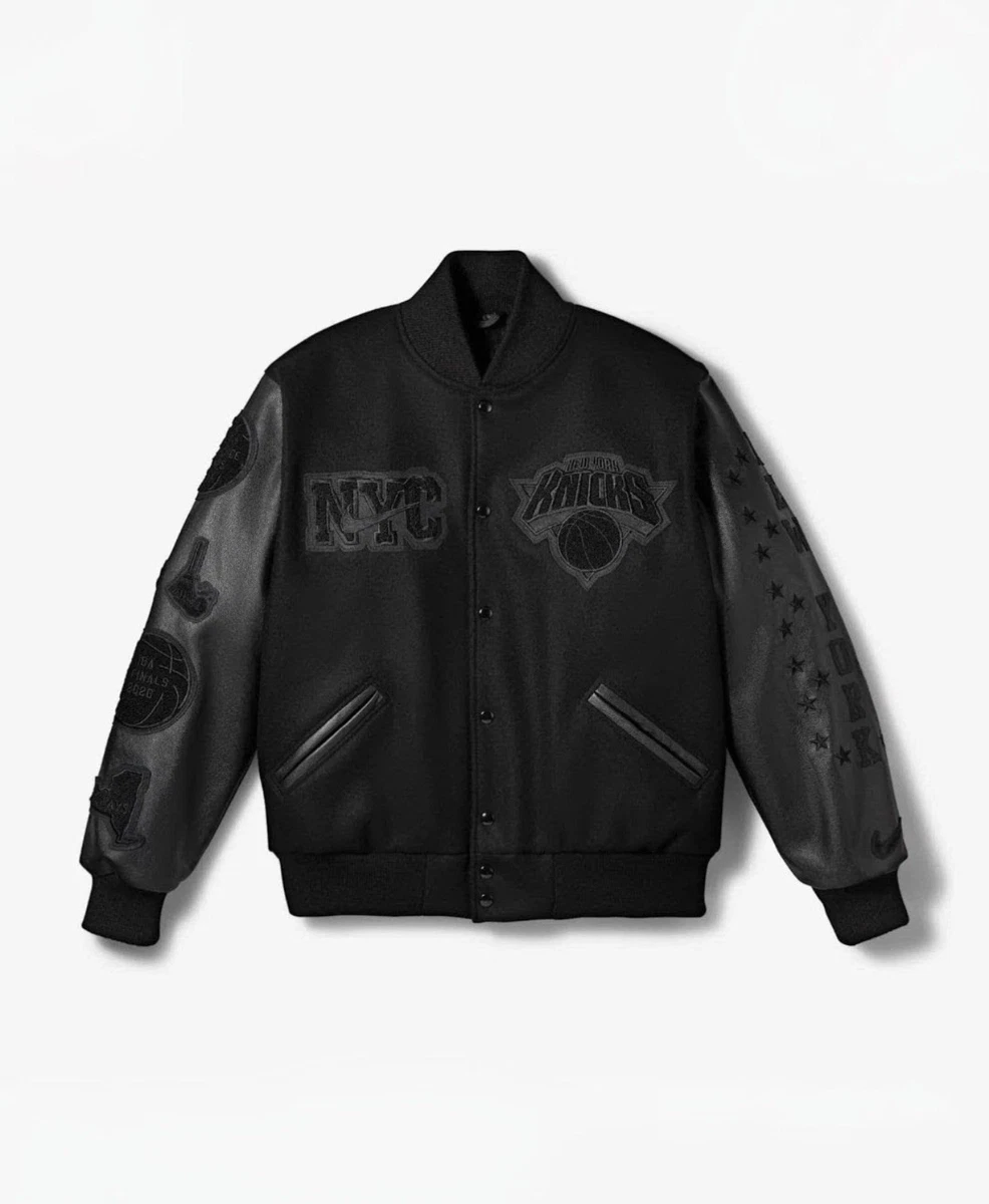 Nike Leather Outer Shell Black Coats, Jackets & Vests for Men for