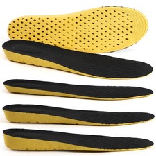 Breathable Height Increase Insoles, 1.5cm/2.5cm/3cm Elastic Shock Absorbing M...