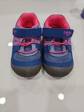 Oshkosh B'gosh Girls Blue Hook And Loop RAFA-G Bump Toe Sneaker Shoes Size 9