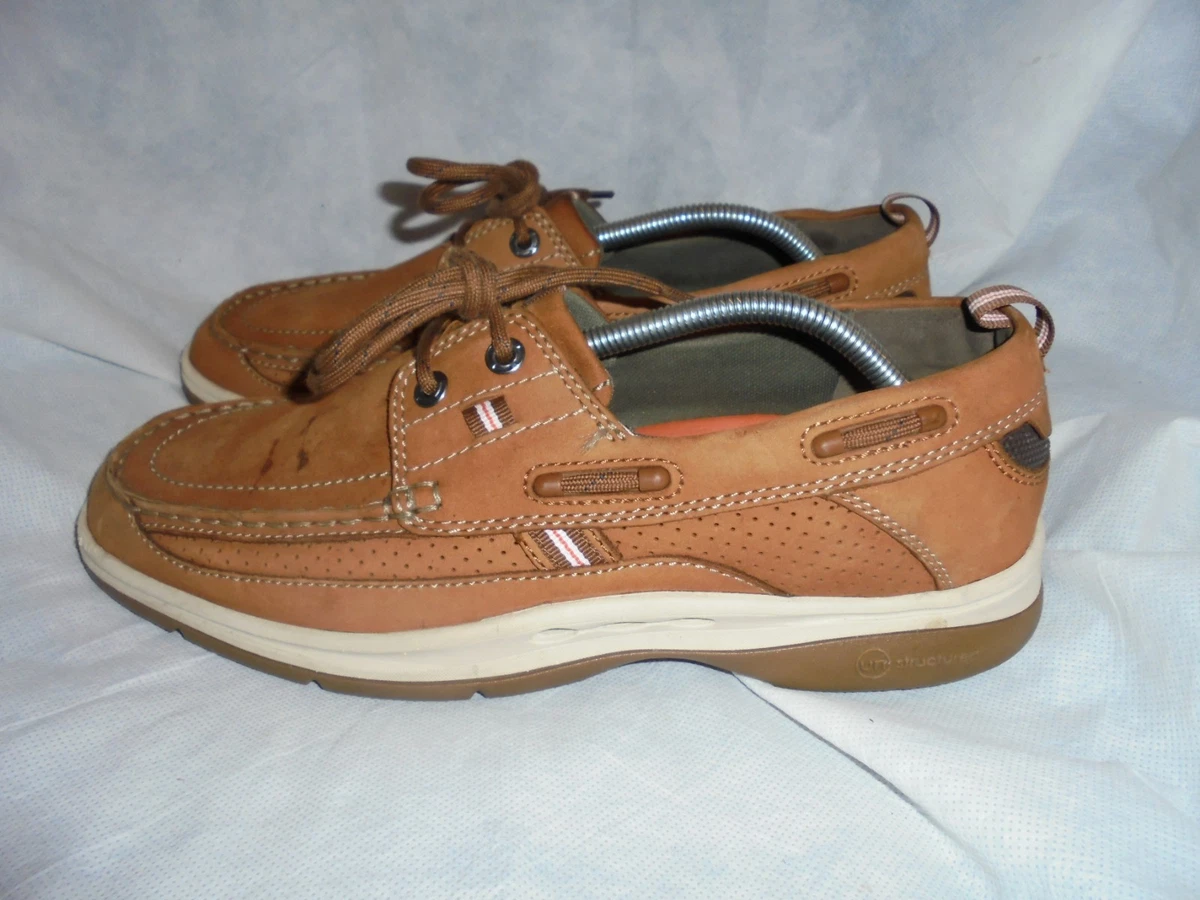 CLARKS UNSTRUCTURED MEN BROWN LEATHER LACE UP SHOE SIZE UK 9.5 EU