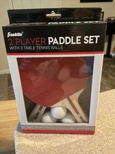Franklin Ping Pong Table Tennis Paddles 2 Player Set With 3 Balls NIB