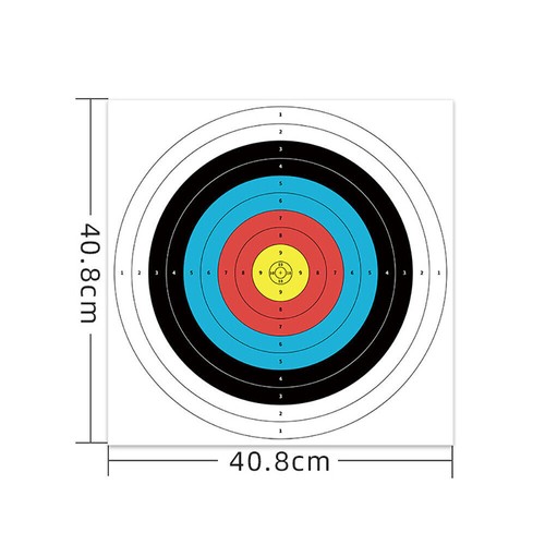 50 PCS 40cm Archery Paper Target Surface For Bow And Arrow Target Practice - Picture 6 of 19