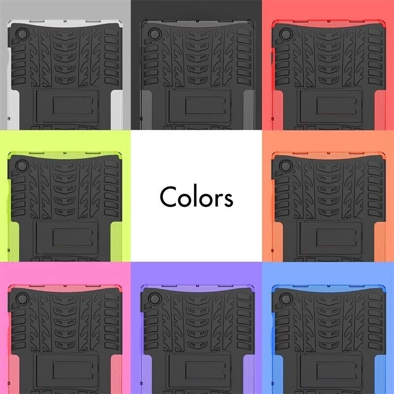 Funda rígida con soporte para Samsung Tab A A7 A8 A9 S6 Lite S7 S8 S9 FE Plus S10 Foto 2 de 4