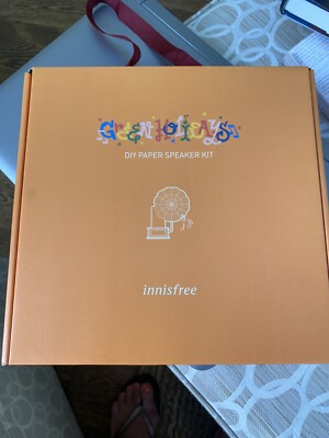 Innisfree Green Holidays_Yellow DIY Paper Speaker Kit! New!