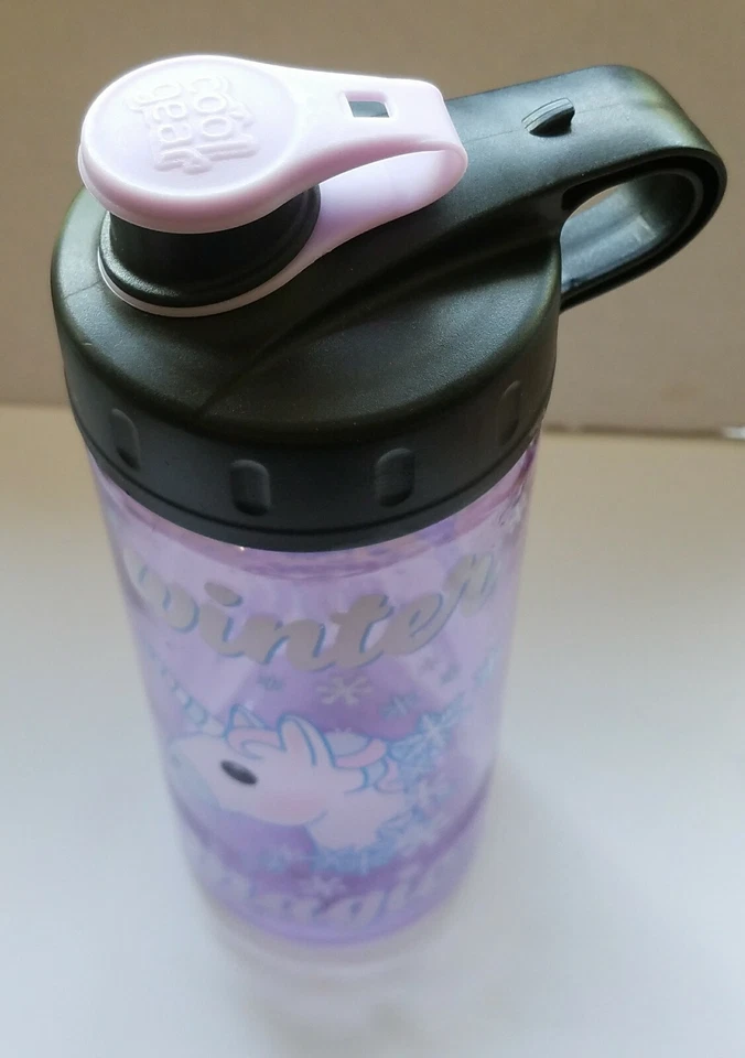 Cool Gear Winter Magic Unicorn Purple Water Bottle BPA Free 16oz  NEW  - Image 2 of 2