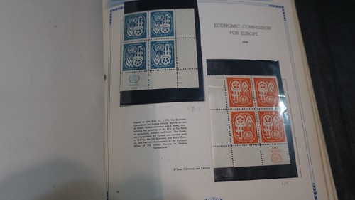 United Nations collection of Plate blocks Inscription in huge album MNH stamps - Picture 20 of 24
