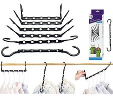 10Pc Space Saver Saving Hanger Clothes Organiser Multi Hook Magic Wonder Closet