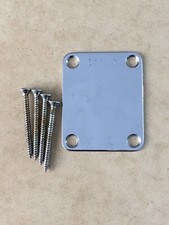 Vintage Spec 1960-61 Serial Reissue Genuine Fender Relic Neck Plate Aged Chrome